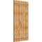 Ekena Millwork Joined Board-n-Batten Shutters w/Z-Bar, Rough Sawn Western Red Cedar, 32 1/4W x 61H, PR RBJ06Z32X061RWR - alternate 5